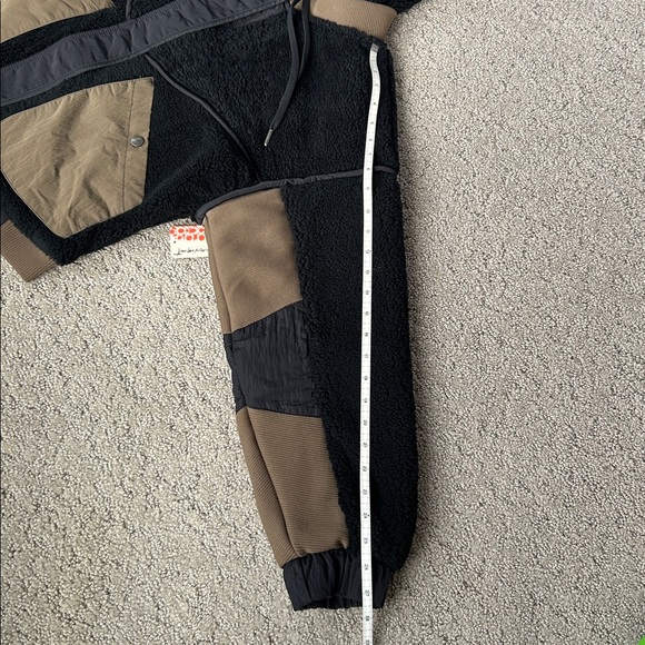 Free People Movement Trail Bender Fleece Hoodie Jacket Black Coat Size XS NEW - Picture 12 of 12